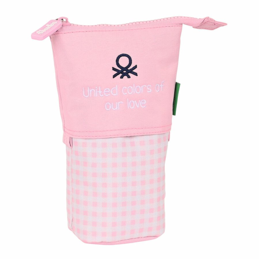 Penalhus Kop Benetton Vichy Pink (8 x 19 x 6 cm) #2