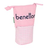 Penalhus Kop Benetton Vichy Pink (8 x 19 x 6 cm) #1