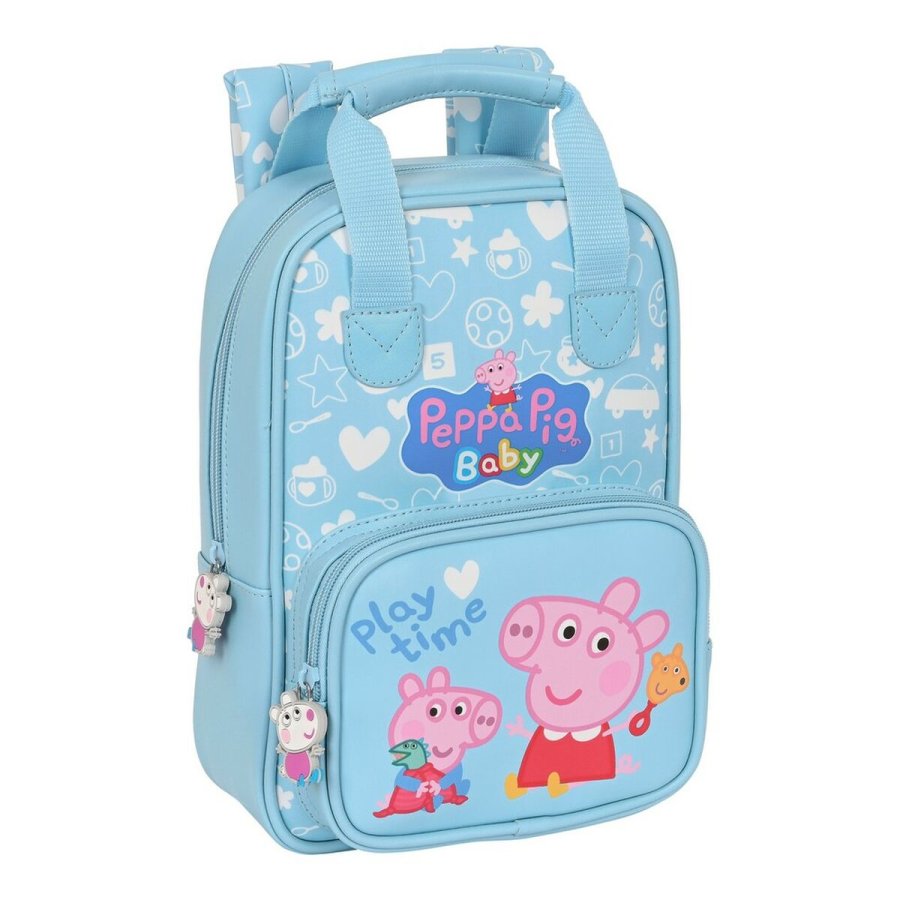 Brnetaske Peppa Pig Baby Lysebl (20 x 28 x 8 cm) #1