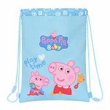Rygsk med Snore Peppa Pig Lysebl 26 x 34 x 1 cm #1