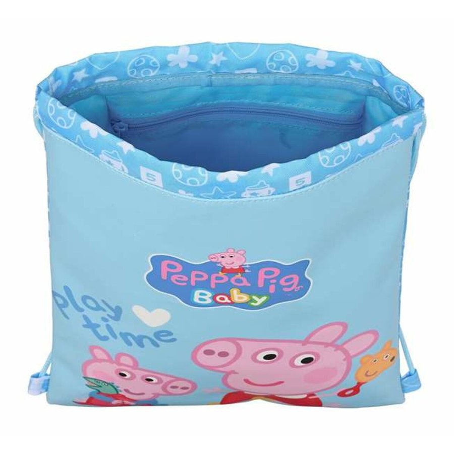 Rygsk med Snore Peppa Pig Lysebl 26 x 34 x 1 cm #4