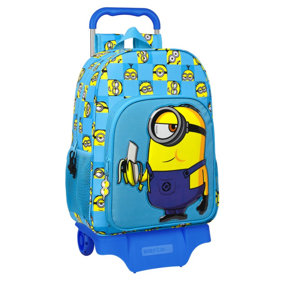 Skolerygsk med Hjul Minions Minionstatic Bl (33 x 42 x 14 cm) #1