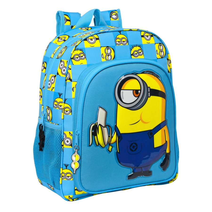 Skoletaske Minions Minionstatic Bl 32 x 38 x 12 cm #1