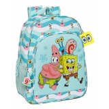 Skoletaske Spongebob Stay positive Bl Hvid #1