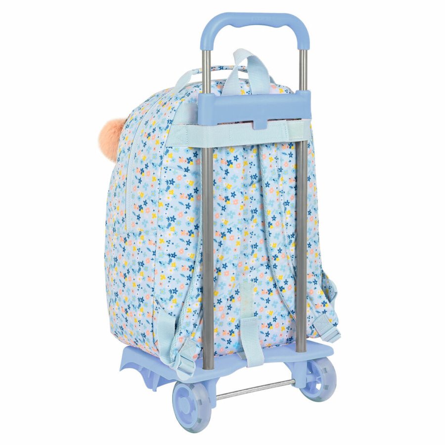 Skolerygsk med Hjul Moos Lovely Bl 32 x 42 x 15 cm #2