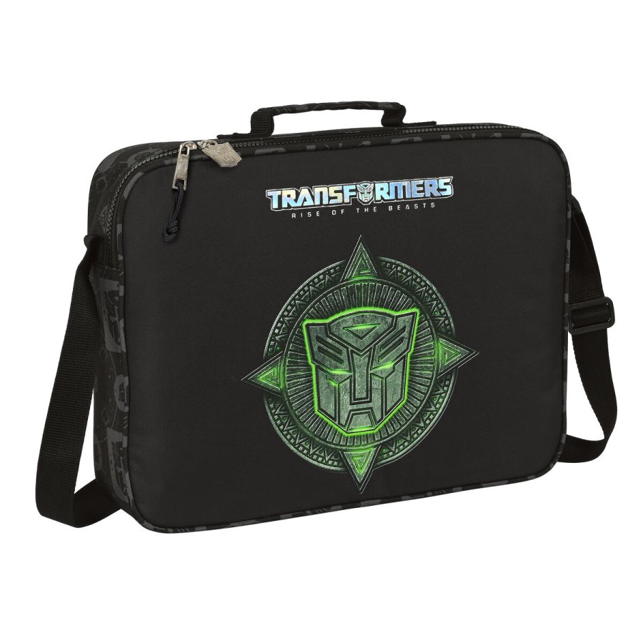 Skole skoletaske Transformers Sort 38 x 28 x 6 cm #1