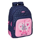 Skoletaske Safta Paris Pink Marinebl 32 x 42 x 15 cm #1