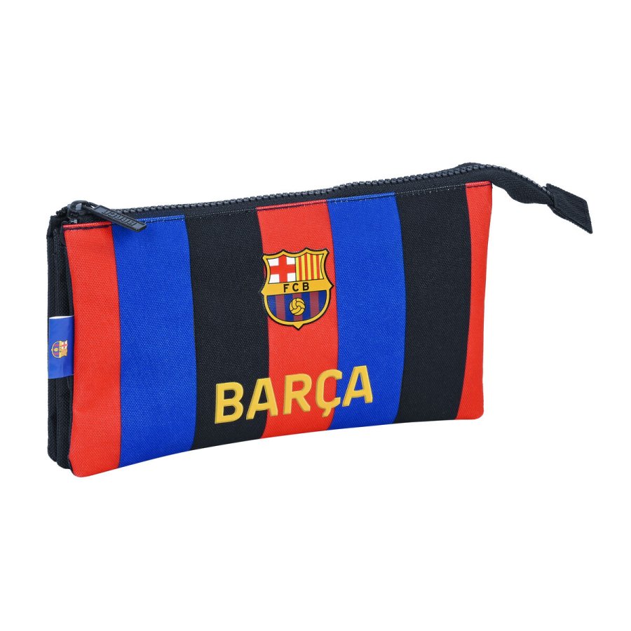 Tredobbelt bretaske F.C. Barcelona Rdbrun Marinebl 22 x 12 x 3 cm #1
