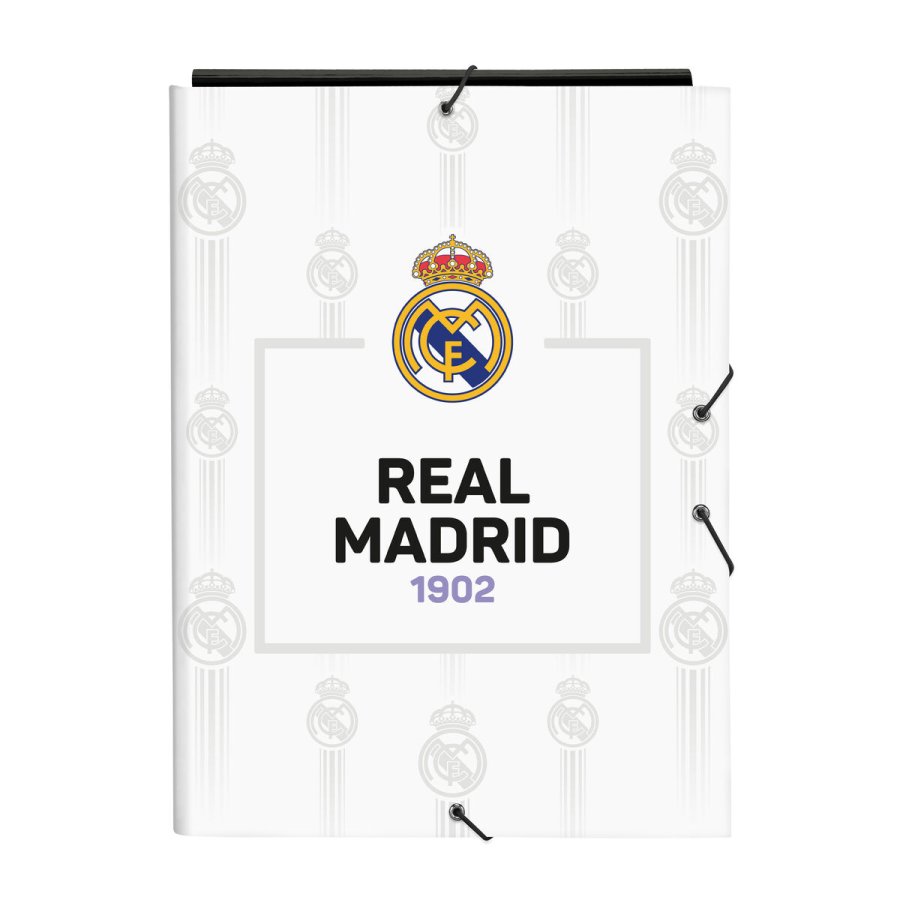 Folder Real Madrid C.F. Sort Hvid A4 (26 x 33.5 x 2.5 cm) #1