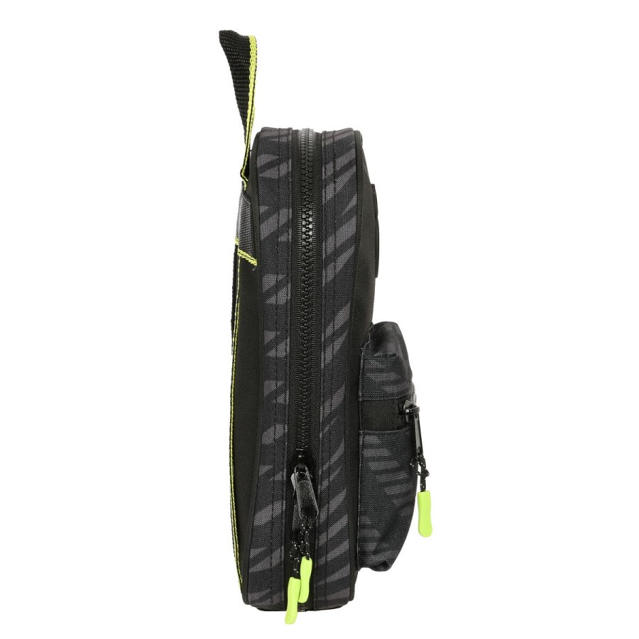 Penalhus rygsk Real Madrid C.F. Sort (12 x 23 x 5 cm) (33 Dele) #4