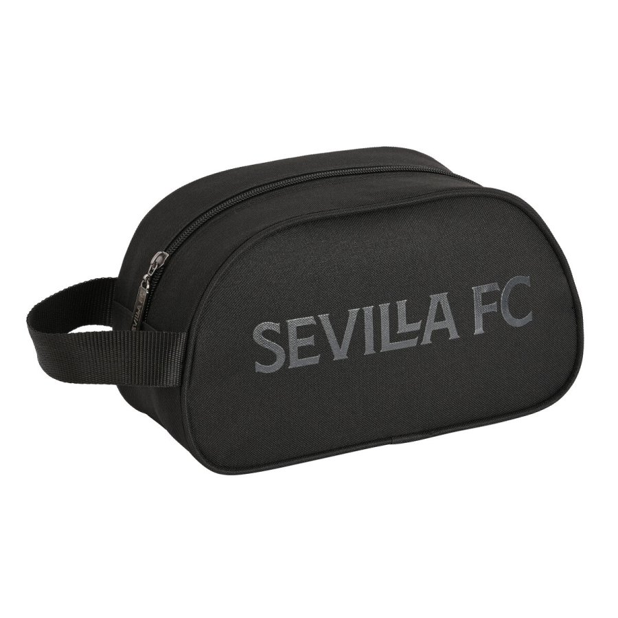 Skoletoilettaske Sevilla Ftbol Club Teen Sort 26 x 15 x 12 cm #1