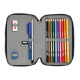 Dobbelt penalhus Batman Legendary Marinebl 12.5 x 19.5 x 4 cm (28 Dele) #2