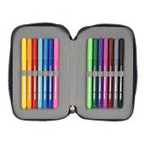 Dobbelt penalhus Batman Legendary Marinebl 12.5 x 19.5 x 4 cm (28 Dele) #4