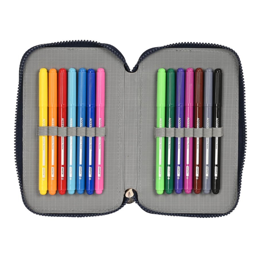 Dobbelt penalhus Batman Legendary Marinebl 12.5 x 19.5 x 4 cm (28 Dele) #4