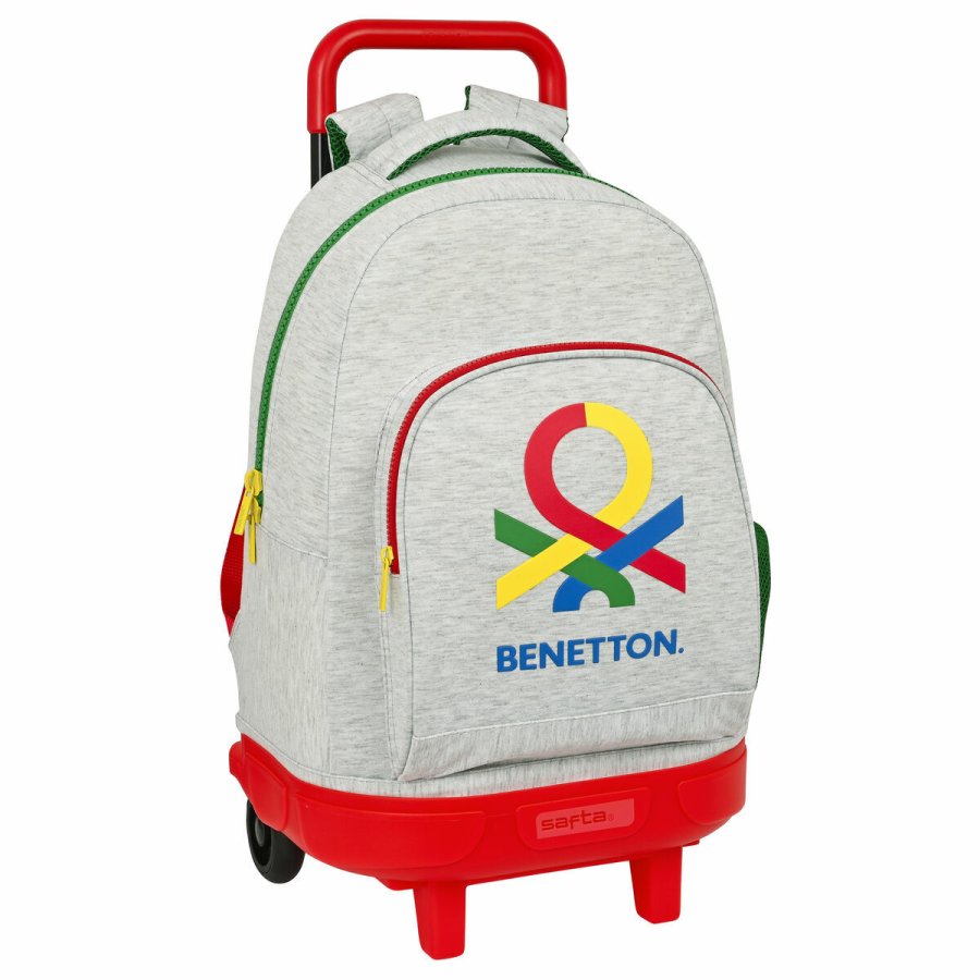 Skolerygsk med Hjul Benetton Pop 33 x 22 x 45 cm #1