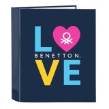 Ringbind Benetton Love Marinebl A4 (27 x 33 x 6 cm) #1