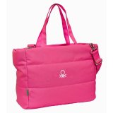 Taske med lomme til b�rbar computer Benetton Fuchsia Pink 54 x 31 x 17 cm #2