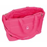 Taske med lomme til b�rbar computer Benetton Fuchsia Pink 54 x 31 x 17 cm #5