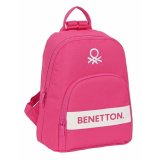 Casual Rygsk Benetton Raspberry Fuchsia 25 x 30 x 13 cm #1