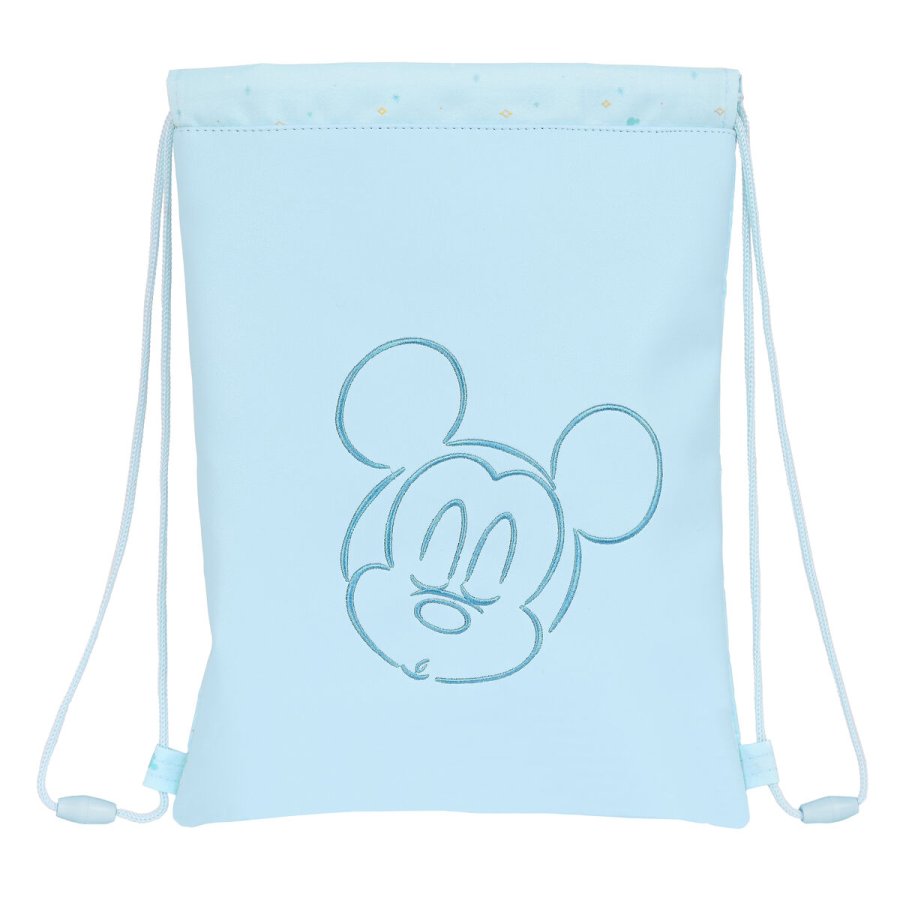 Rygsk med Snore Mickey Mouse Baby Lysebl 26 x 34 cm #1