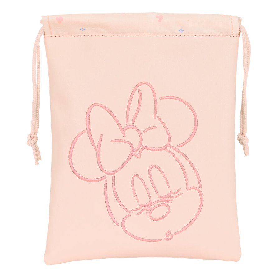 Madkasse med tilbehr Minnie Mouse Baby Lyserd 20 x 25 cm sk (sack) #1