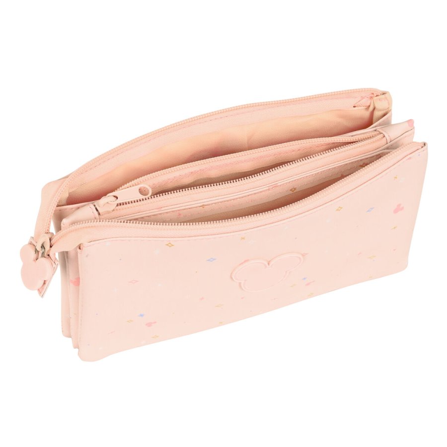 Tredobbelt bretaske Minnie Mouse Lyserd 22 x 12 x 3 cm #3