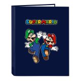 Ringbind Super Mario 26.5 x 33 x 4 cm Marinebl A4 #1