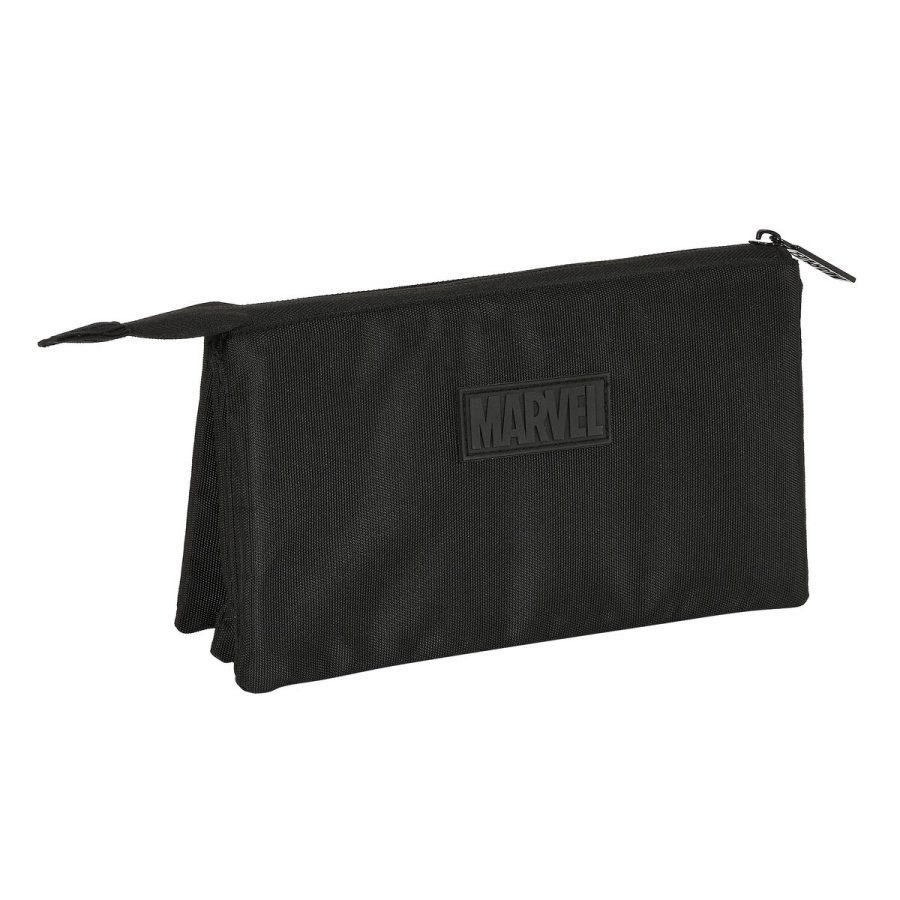 Tredobbelt bretaske Capitn Amrica Sort (22 x 12 x 3 cm) #3