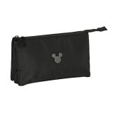 Tredobbelt bretaske Mickey Mouse Sort 22 x 12 x 3 cm #2