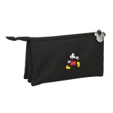 Tredobbelt bretaske Mickey Mouse Sort 22 x 12 x 3 cm #1