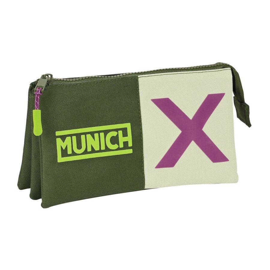 Tredobbelt bretaske Munich Bright khaki Grn 22 x 12 x 3 cm #1