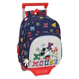 Skolerygsk med Hjul Mickey Mouse Clubhouse Only one Marinebl (28 x 34 x 10 cm) #1