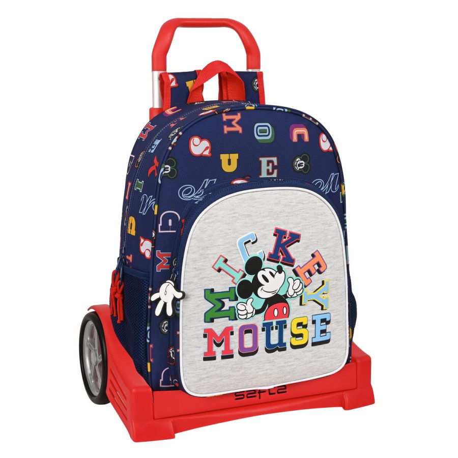 Skolerygsk med Hjul Mickey Mouse Clubhouse Only one Marinebl 33 x 42 x 14 cm #1