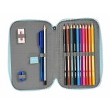 Dobbelt penalhus Moos Garden Turkisbl 12,5 x 19,5 x 4 cm #4