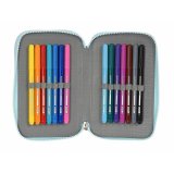 Dobbelt penalhus Moos Garden Turkisbl 12,5 x 19,5 x 4 cm #5