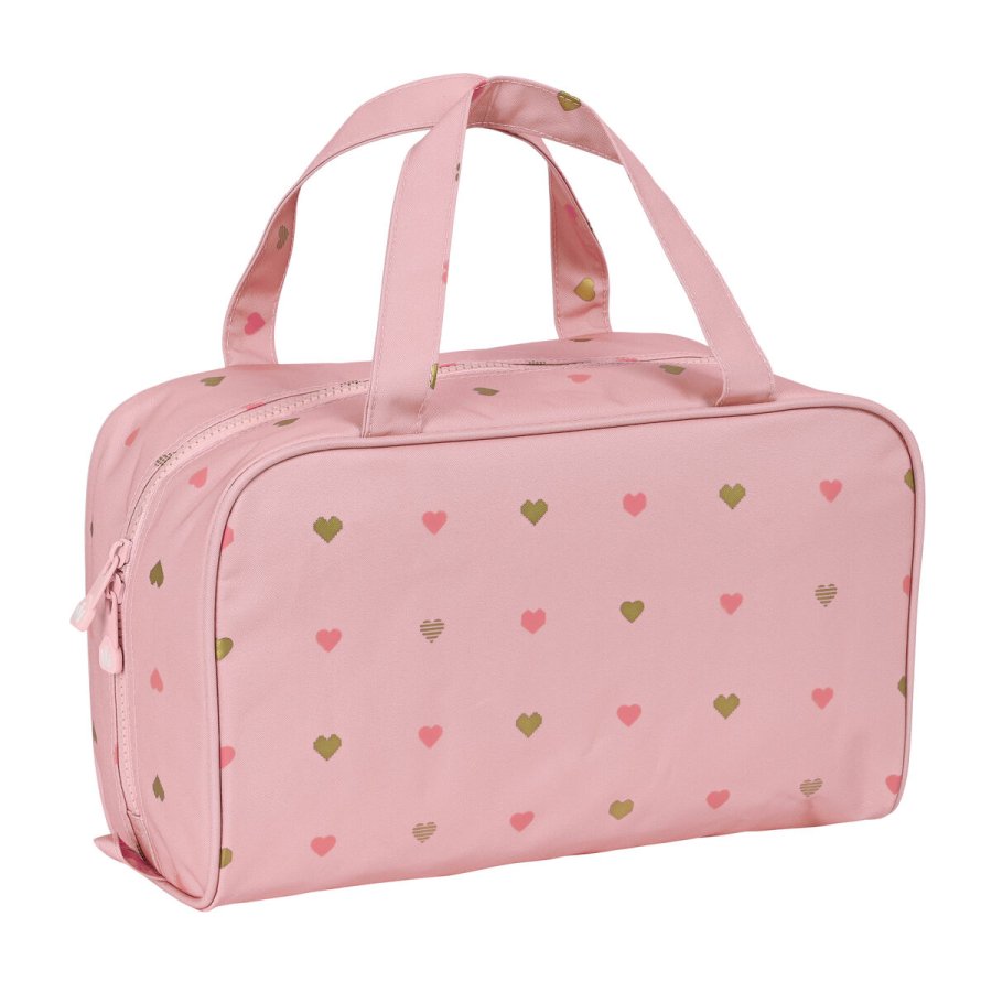 Skoletoilettaske Glow Lab Hearts Pink 31 x 14 x 19 cm #3
