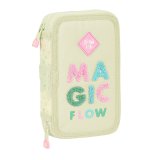Penalhus med Tilbehr Glow Lab Magic flow Beige 12.5 x 19.5 x 4 cm (28 Dele) #1