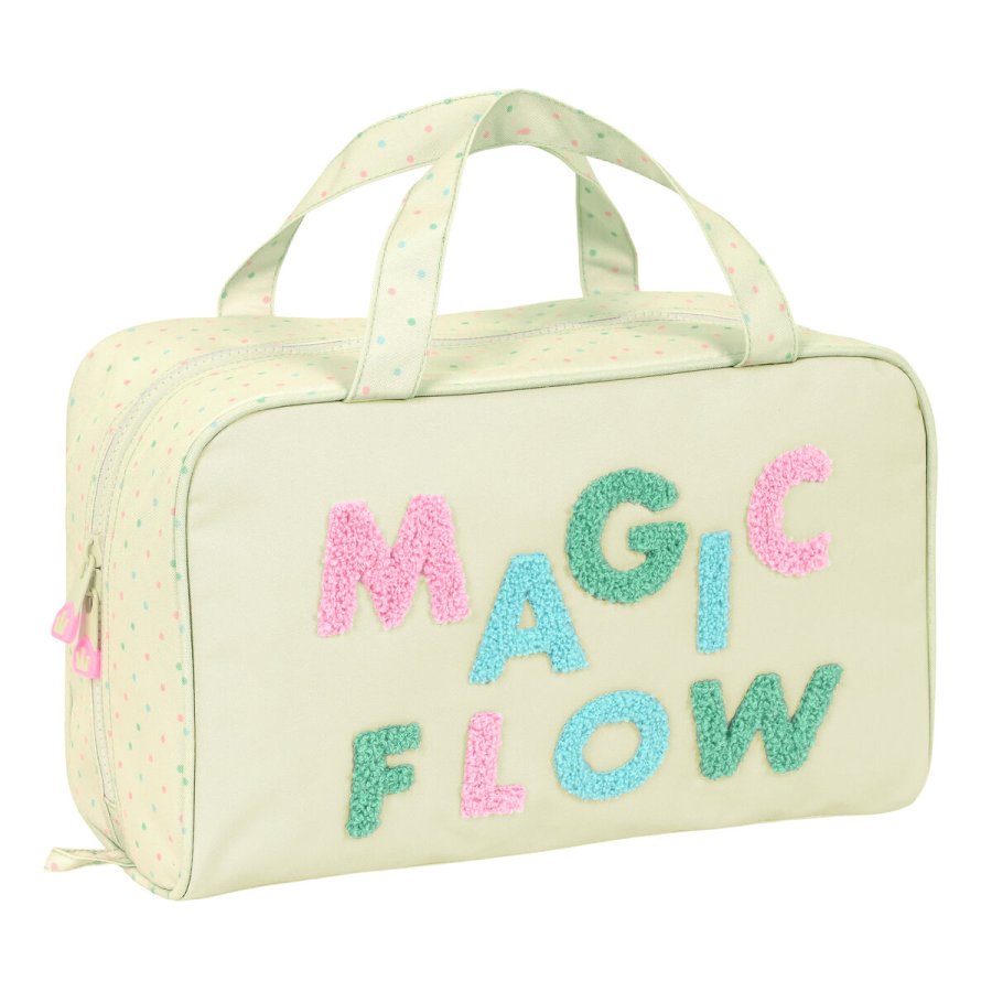 Skoletoilettaske Glow Lab Magic flow Beige 31 x 14 x 19 cm #1