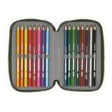 Tredobbelt Penalhus Safta Dark forest Sort Grn 12.5 x 19.5 x 5.5 cm (36 Dele) #3