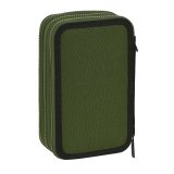 Tredobbelt Penalhus Safta Dark forest Sort Grn 12.5 x 19.5 x 5.5 cm (36 Dele) #5