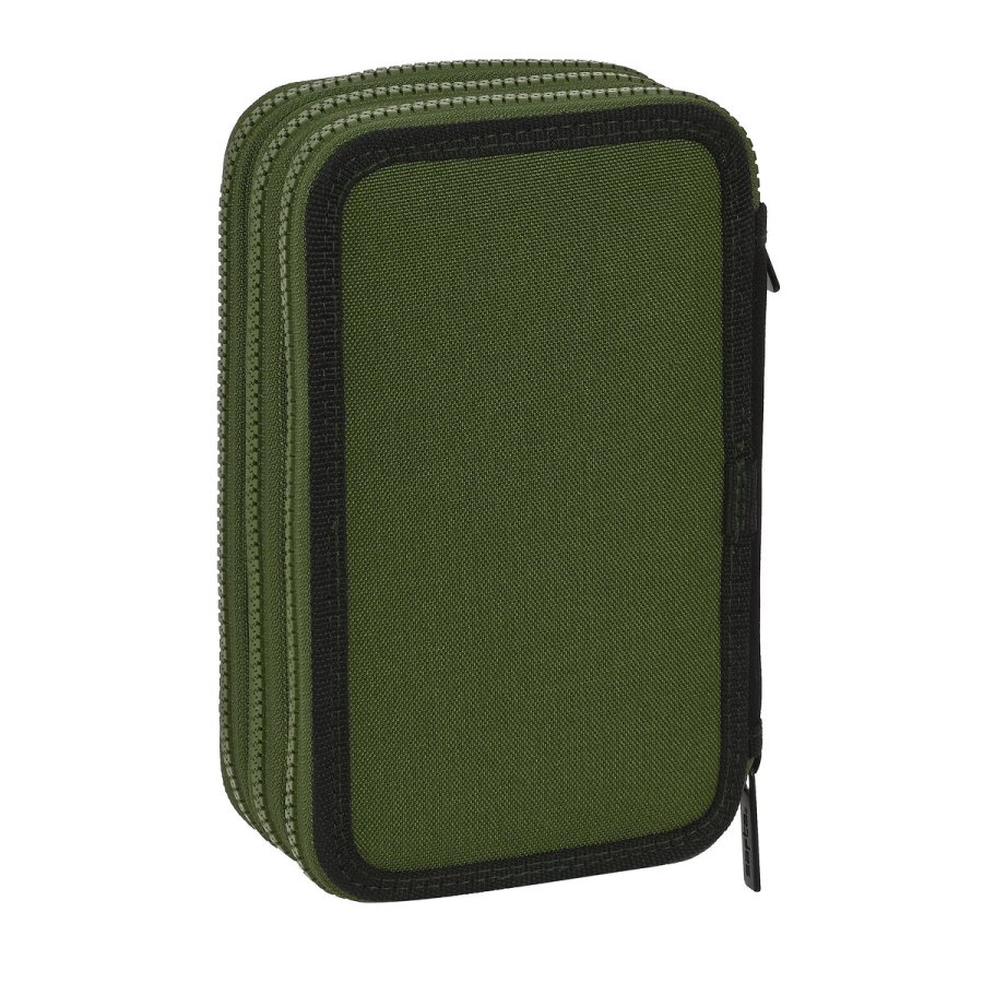 Tredobbelt Penalhus Safta Dark forest Sort Grn 12.5 x 19.5 x 5.5 cm (36 Dele) #5