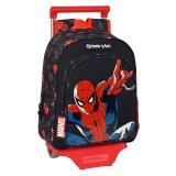Skolerygsk med Hjul Spider-Man Hero Sort 27 x 33 x 10 cm #1