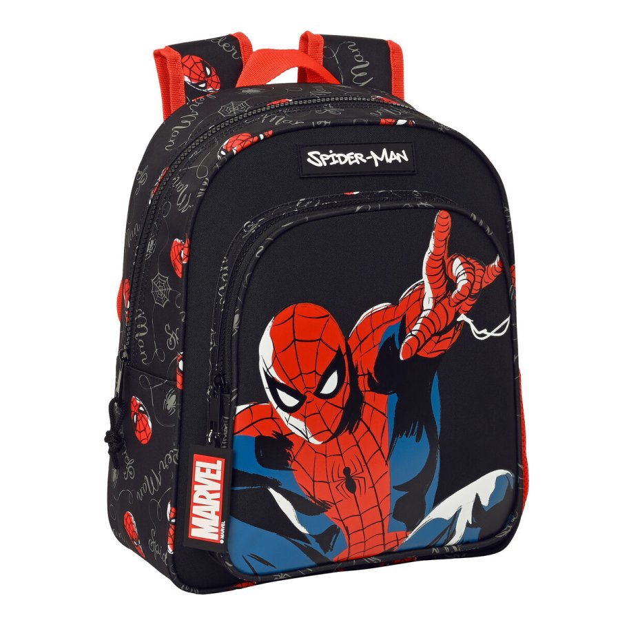Brnetaske Spider-Man Hero Sort 27 x 33 x 10 cm #1
