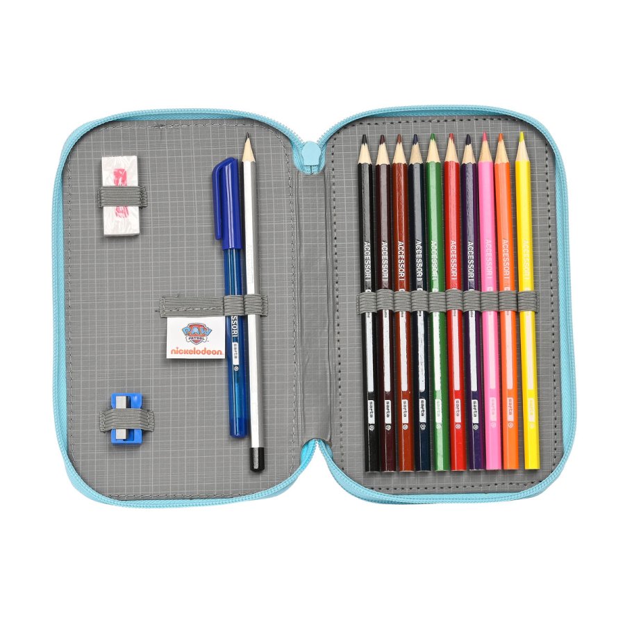 Penalhus med Tilbehr The Paw Patrol Funday Bl Rd 12.5 x 19.5 x 4 cm (28 Dele) #5