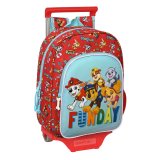 Skolerygsk med Hjul The Paw Patrol Funday Bl Rd 26 x 34 x 11 cm #1