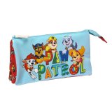 Tredobbelt bretaske The Paw Patrol Funday Rd Lysebl (22 x 12 x 3 cm) #1