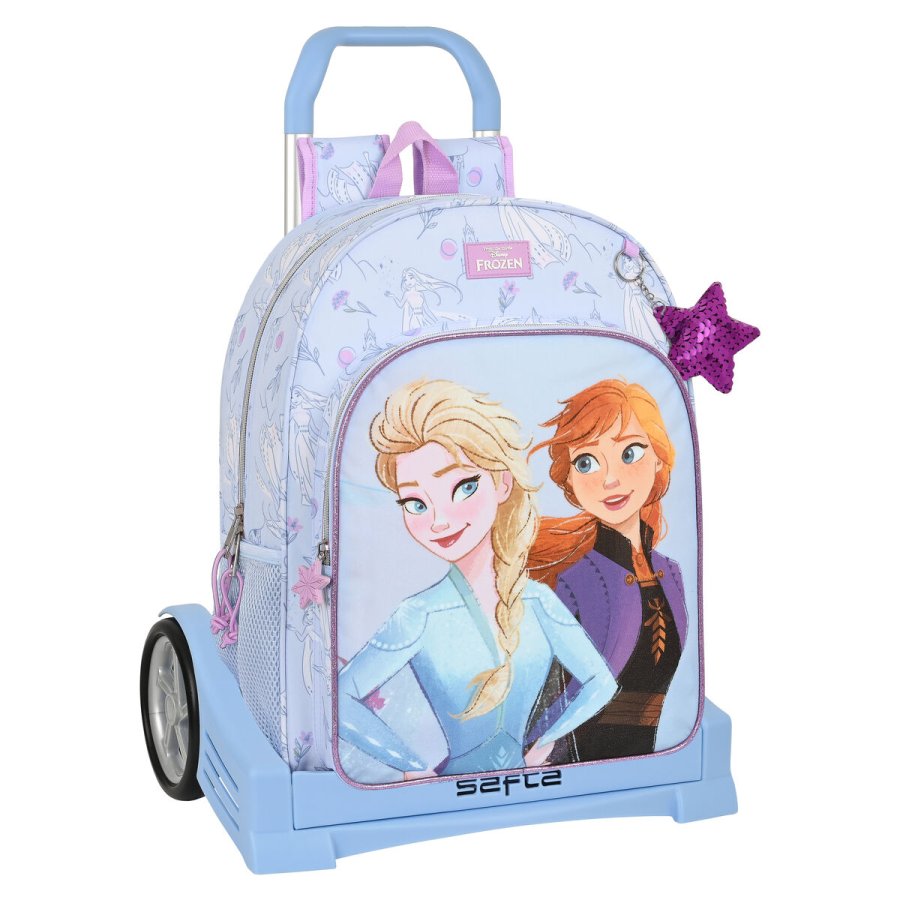 Skolerygsk med Hjul Frozen Believe Syren 33 x 42 x 14 cm #1