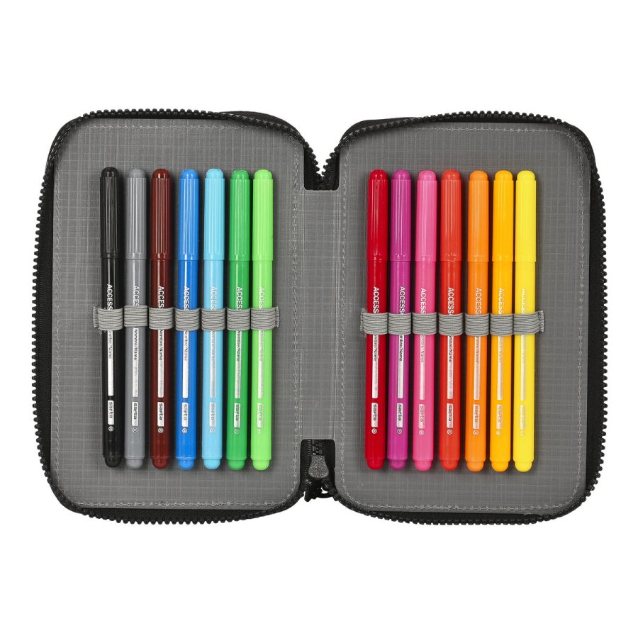 Penalhus med Tilbehr Paul Frank Campers Sort 12.5 x 19.5 x 4 cm (28 Dele) #3