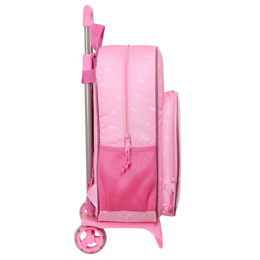 Skolerygsk med Hjul Barbie Girl Pink 33 x 42 x 14 cm #2
