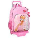 Skolerygsk med Hjul Barbie Girl Pink 33 x 42 x 14 cm #1